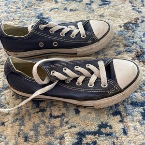 Navy converse child sneakers. Barely worn.